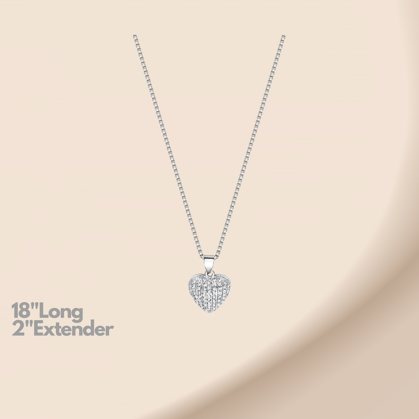 Diamond Heart Pendant Necklace