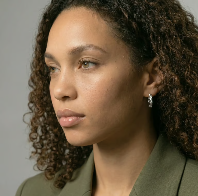 Silver Chelsie Hoops
