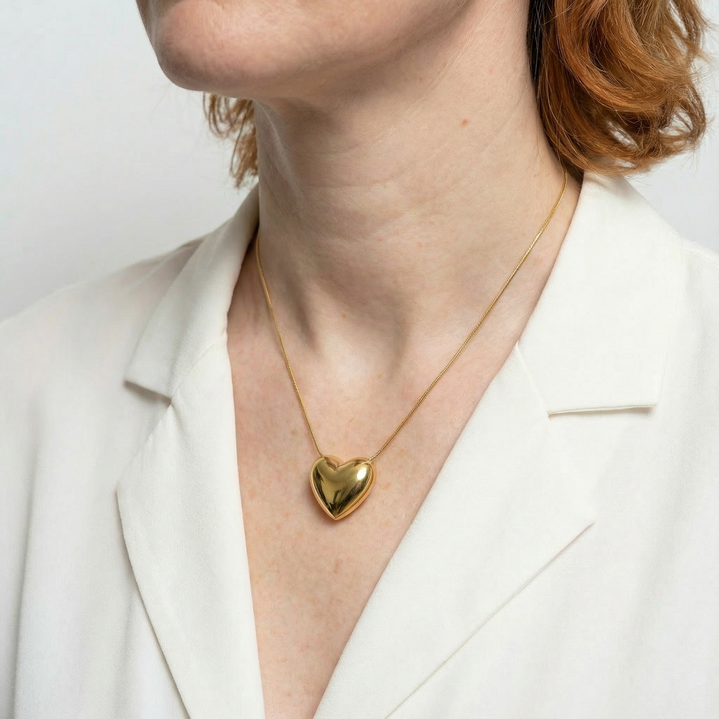 Bubble Heart Pendant Necklace