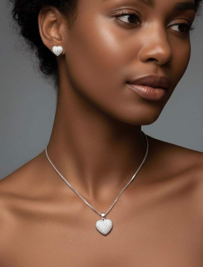 Diamond Heart Pendant Necklace